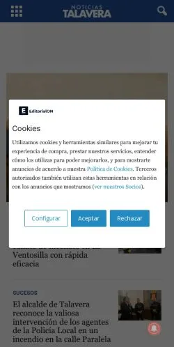 Anteprima del sito noticiastalavera.com, referenziato per la pubblicazione di articoli sponsorizzati