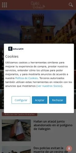 Vista previa del sitio lavozdecastrourdiales.com, referenciado para publicar artículos patrocinados