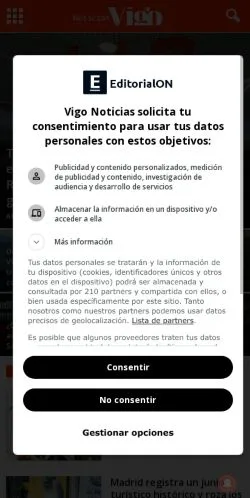Anteprima del sito vigonoticias.com, referenziato per la pubblicazione di articoli sponsorizzati