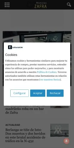 Aperçu du site noticiaszafra.com, référencé pour publier un article sponsorisé