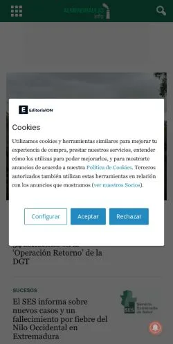 Anteprima del sito almendralejoinfo.com, referenziato per la pubblicazione di articoli sponsorizzati