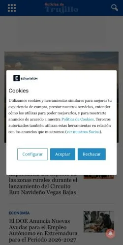 Aperçu du site noticiasdetrujillo.com, référencé pour publier un article sponsorisé