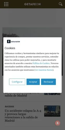 Vorschau der Website getafeon.es, gelistet für die Veröffentlichung gesponserter Artikel