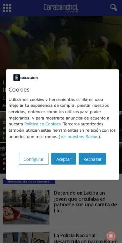 Anteprima del sito lavozdecarabanchel.com, referenziato per la pubblicazione di articoli sponsorizzati