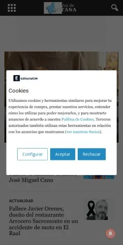 Aperçu du site lavozdetotana.com, référencé pour publier un article sponsorisé