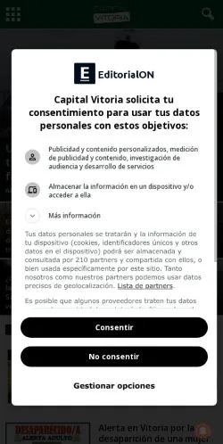 Anteprima del sito capitalvitoria.com, referenziato per la pubblicazione di articoli sponsorizzati