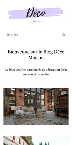 스폰서 기사 게재 매체로 등록된 Déco la maison 사이트 미리보기