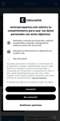 Vista previa del sitio noticiasroquetas.com, referenciado para publicar artículos patrocinados