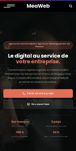 スポンサード記事の掲載先として登録されたMeaWeb Digital Agencyのサイトプレビュー